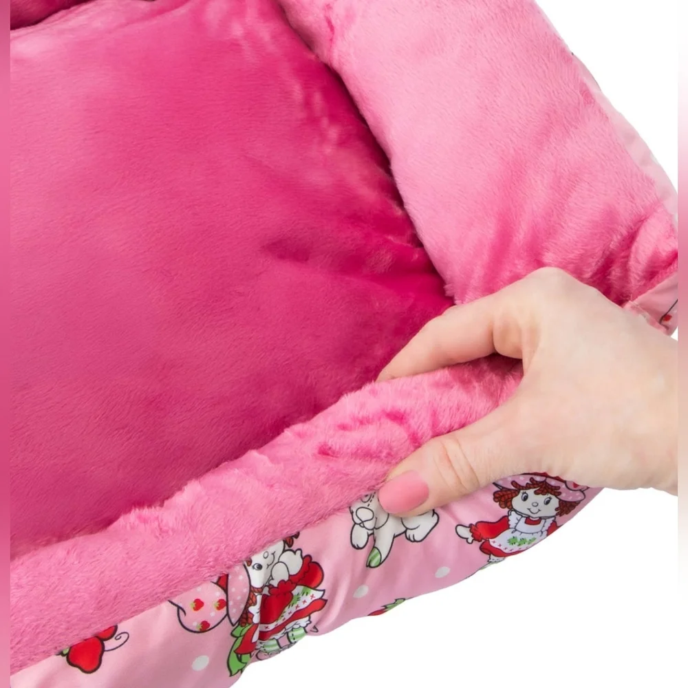 Strawberry Shortcake and Pupcake Plush Pet Bed Velvety Lining Very Cushy, BNWT